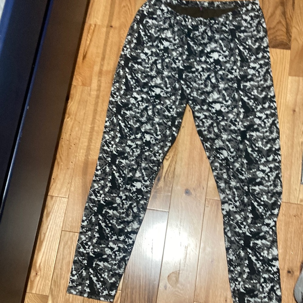 Just Cozy black and white sweatpants